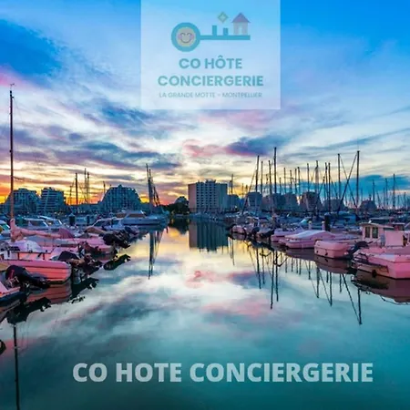 New Le Moon Beach-terrasse-piscine-garage-bord De Mer-cohoteconciergerie Motte