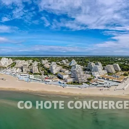 New Le Moon Beach-terrasse-piscine-garage-bord De Mer-cohoteconciergerie Motte