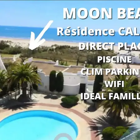 New Le Moon Beach-terrasse-piscine-garage-bord De Mer-cohoteconciergerie Motte Apartment *
